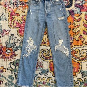 AGOLDE 90s Loose Fit Distressed Jeans